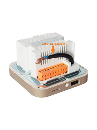 Dokunmatik Amfi Müzik Kontrol [SIVA ALTI] (Bluetooth-Usb-Sd Kart-Radyo-Kumandalı)