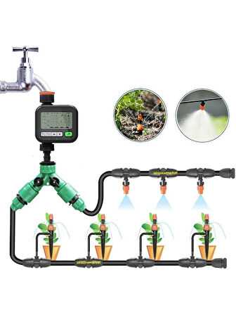 Su Zamanlayıcı Otomatik Bahçe Sulama Zaman Saati (Lcd Ekran-Digital Progranabilir)