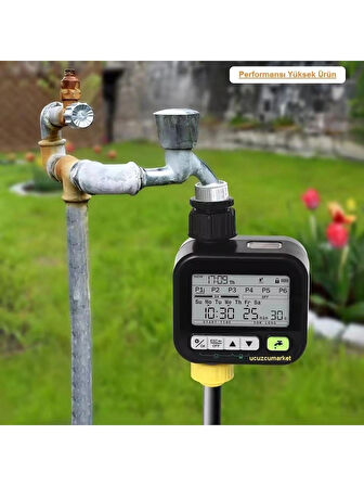 Su Zamanlayıcı Otomatik Bahçe Sulama Zaman Saati (Lcd Ekran-Digital Progranabilir)