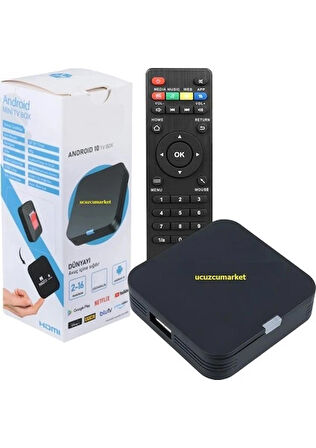 Mini Android Tv Box 2g Ram / 16GB Rom Android 10 (inat Tv Yüklenerek Gönderilir)