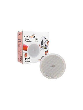 16 cm 100V Hat Trafolu Beyaz Alçıpan Tavan Hoparlör