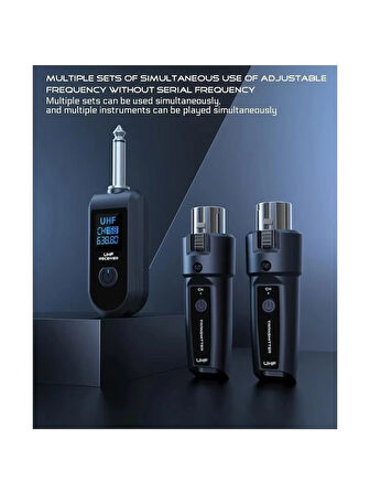Uhf Kablosuz Mikrofon Dönüştürücü (Kablolu El Mikrofonlarını Uhf Telsiz Mikrofona Çeviren Adaptör)