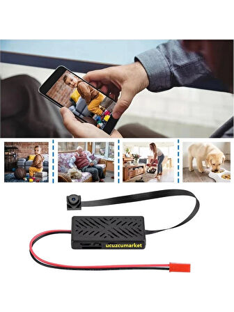 Wifi Micro Mini Lens Güvenlik Kamera (Uzaktan izleme-Ses Dinleme-Hafıza Kart Kayıt-Hareket Algılama