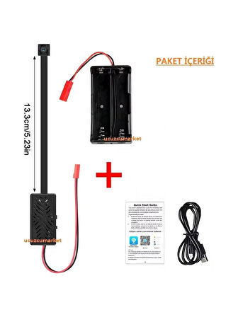 Wifi Micro Mini Lens Güvenlik Kamera (Uzaktan izleme-Ses Dinleme-Hafıza Kart Kayıt-Hareket Algılama