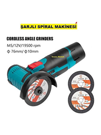 20 Watt Şarjlı Avuç Içi Spiral Avuç Taşlamalar 90 2 Yıl