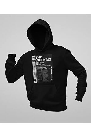 The Weeknd Rapper Starboy Dawn Fm Baskılı Unisex Oversize Hoodie