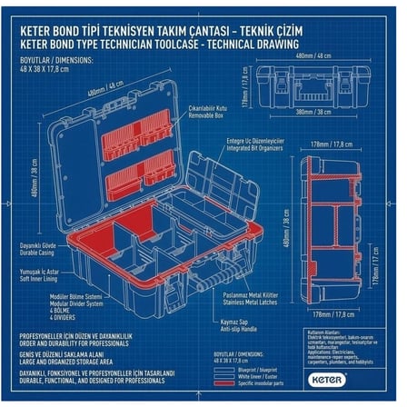 KETER TEKNİSYEN TAKIM ÇANTASI 17198036