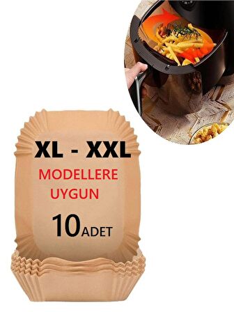 10 Adet xl ve xxl airfryer pişirme kağıdı tüm modellere uygun air fryer pişirme kağıdı