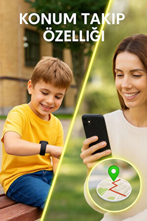 Uz q28 GPS Konum Takipli 4g Destekli Akıllı Çocuk Takip Saati Sim Kartlı Arama, Kameralı, HD Görüntülü Görüşme