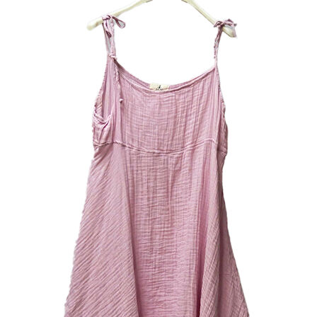 %100 Pamuk Müslin Nefes Alır Kadın Askılı Yazlık Gecelik Elbise Pijama – Rahat, Şık ve Çok Amaçlı