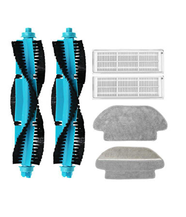 Viomi V3 Uyumlu Yedek Fırça Hepa Filtre Mop Seti-6 Parça