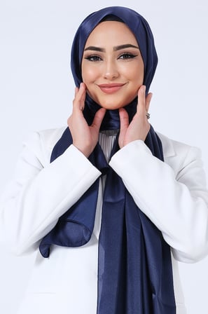 Harem Scarf Como Saten Şal V-4