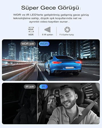 LINGDU V630 Araç Kamerası 3 Kanal