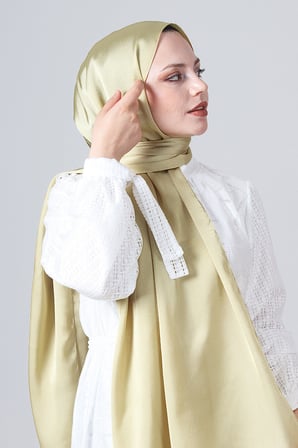 Harem Scarf Como Saten Şal V-81