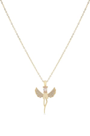 Peri Zirkon Kolye GOLD 45 cm