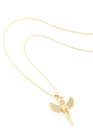 Peri Zirkon Kolye GOLD 45 cm