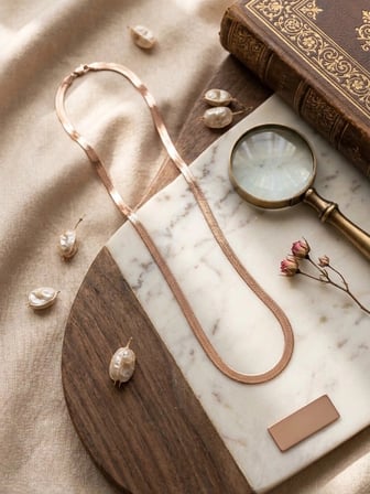Valanti Art Rose Gold Klasik Ezme Kolye