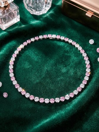 Valanti Art Gold Renk Zirkon Taşlı Paslanmaz Çelik Kolye