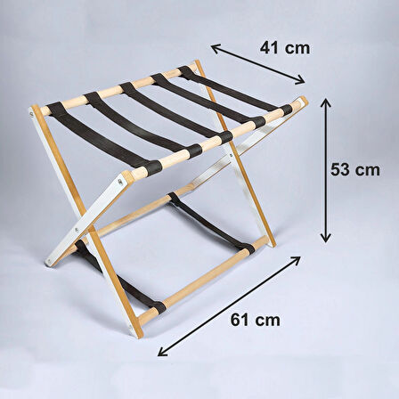 Ahşap Valizlik, Valiz Sehpası, Bavulluk, Bavul Açma Sehpası, Valiz Koyma Sehpası