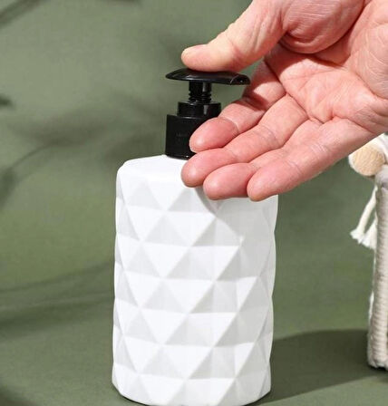 Seramik Sıvı Sabunluk BEYAZ RENK