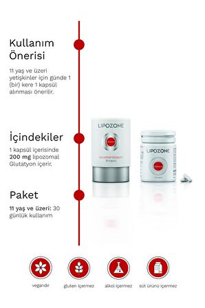 Lipozomal Glutatyon 200 Mg 30 Kapsul