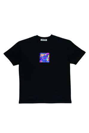 Lenithra Las Vegas Sırt Baskılı Unisex Oversize T-shirt Siyah / XL