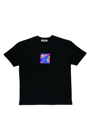 Lenithra Las Vegas Sırt Baskılı Unisex Oversize T-shirt Siyah / M