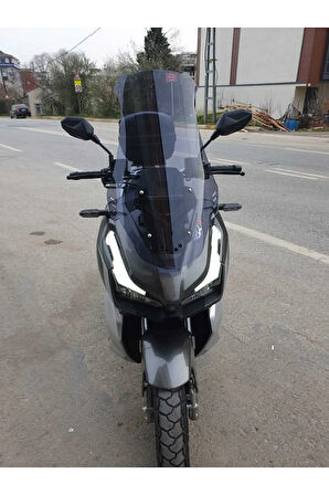 RKS Veloce 150 Siperlik Ön Cam 2023 2024 Model 65cm Açıkfüme Renkli 4mm ORTA BOYLU CAM