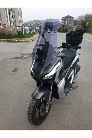 RKS Veloce 150 Siperlik Ön Cam 2023 2024 Model 65cm Açıkfüme Renkli 4mm ORTA BOYLU CAM