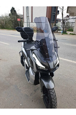 RKS Veloce 150 Siperlik Ön Cam 2023 2024 Model 65cm Açıkfüme Renkli 4mm ORTA BOYLU CAM