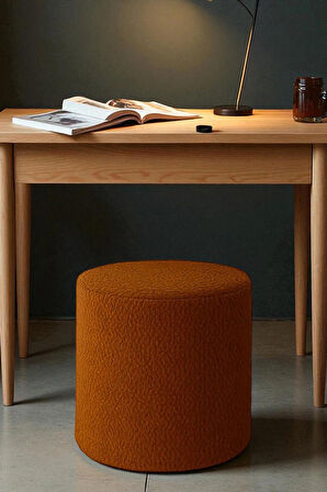 VENICE Modern Peluş Silindir Puf – Yumuşak Dekoratif Bench
