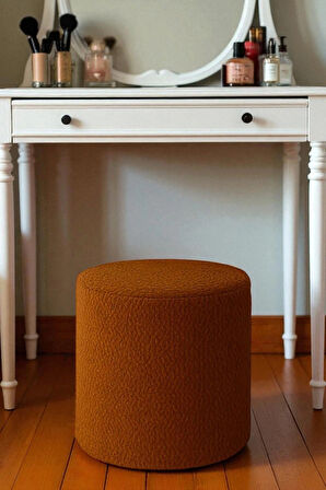 VENICE Modern Peluş Silindir Puf – Yumuşak Dekoratif Bench