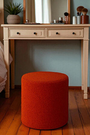 VENICE Modern Peluş Silindir Puf – Yumuşak Dekoratif Bench