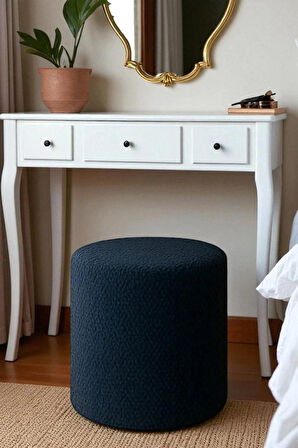VENICE Modern Peluş Silindir Puf – Yumuşak Dekoratif Bench