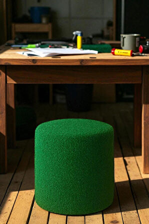 VENICE Modern Peluş Silindir Puf – Yumuşak Dekoratif Bench