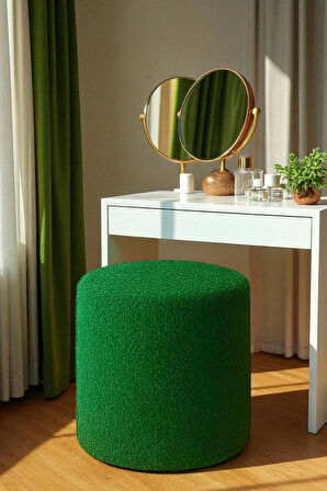 VENICE Modern Peluş Silindir Puf – Yumuşak Dekoratif Bench