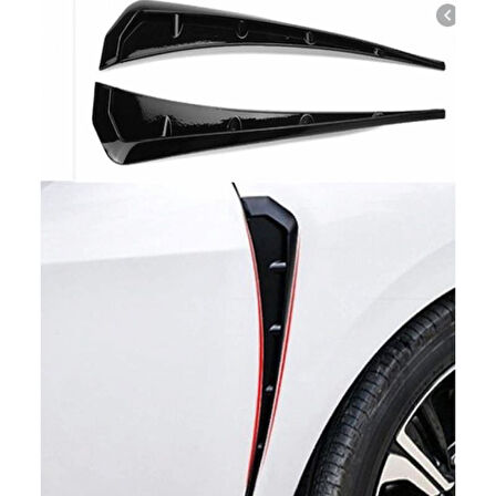 Mitsubishi Asx Çamurluk Venti Piano Black (2 Adet)