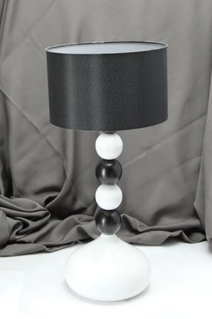 Casa Masa/Gece /Yatak başı /Metal ayak /Kumaş başlıklı ABAJUR LAMBASI