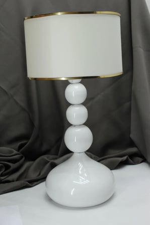 Casa Masa/Gece /Yatak başı /Metal ayak /Kumaş başlıklı ABAJUR LAMBASI