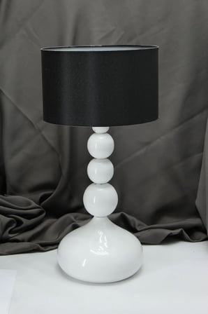Casa Masa/Gece /Yatak başı /Metal ayak /Kumaş başlıklı ABAJUR LAMBASI