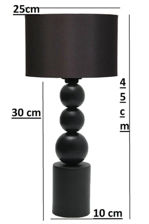 Casa Metal Kumaş Abajur GECE LAMBASI