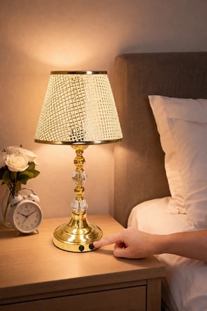 Şarj Edilebilir Pilli Led Dekoratif Masa Abajuru Gece Lambası