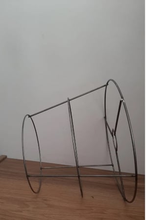 Abajur Ve Avize Teli 3 Katlı Metal Iskelet 30*25*20 Yükseklik : 21 Cm
