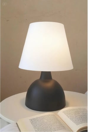 ÇANAK ABAJUR METAL GÖVDE KUMAŞ BAŞLIK