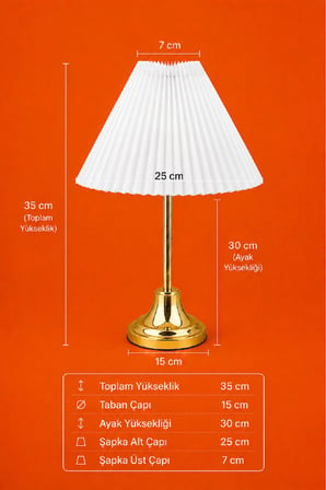 pileli metal masa abajuru gece lambası yatak odası lambası modern dekoratif abajur