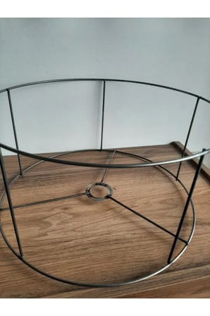 Hobi Abajur Ve Lambader Teli Çemberi 40 Cm Çap 20 Cm Yükseklik Büyük Boy