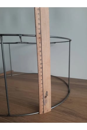 Abajur Ve Lambader Teli Çemberi 40 Cm Çap 20 Cm Yükseklik Büyük Boy