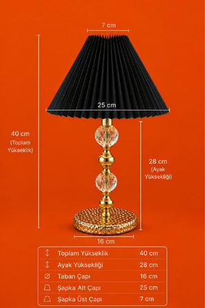 çam ,metal ve pileli abajur