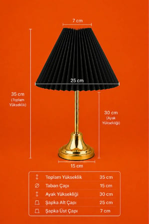 pileli metal masa abajuru gece lambası yatak odası lambası modern dekoratif abajur