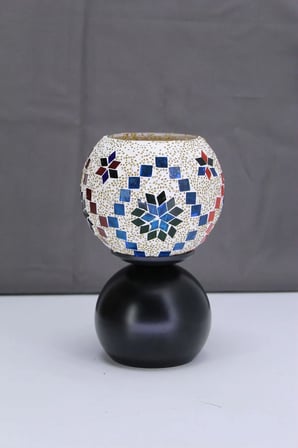 DAMLA MASA LAMBASI METAL AYAK CAM BAŞLIK E/14 DUYLU